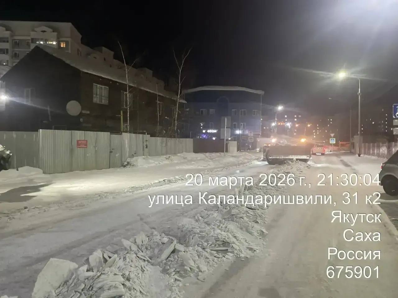 Подготовка к вывозу снега по ул. Маяковского Подготовка к вывозу снега по ул. Маяковского