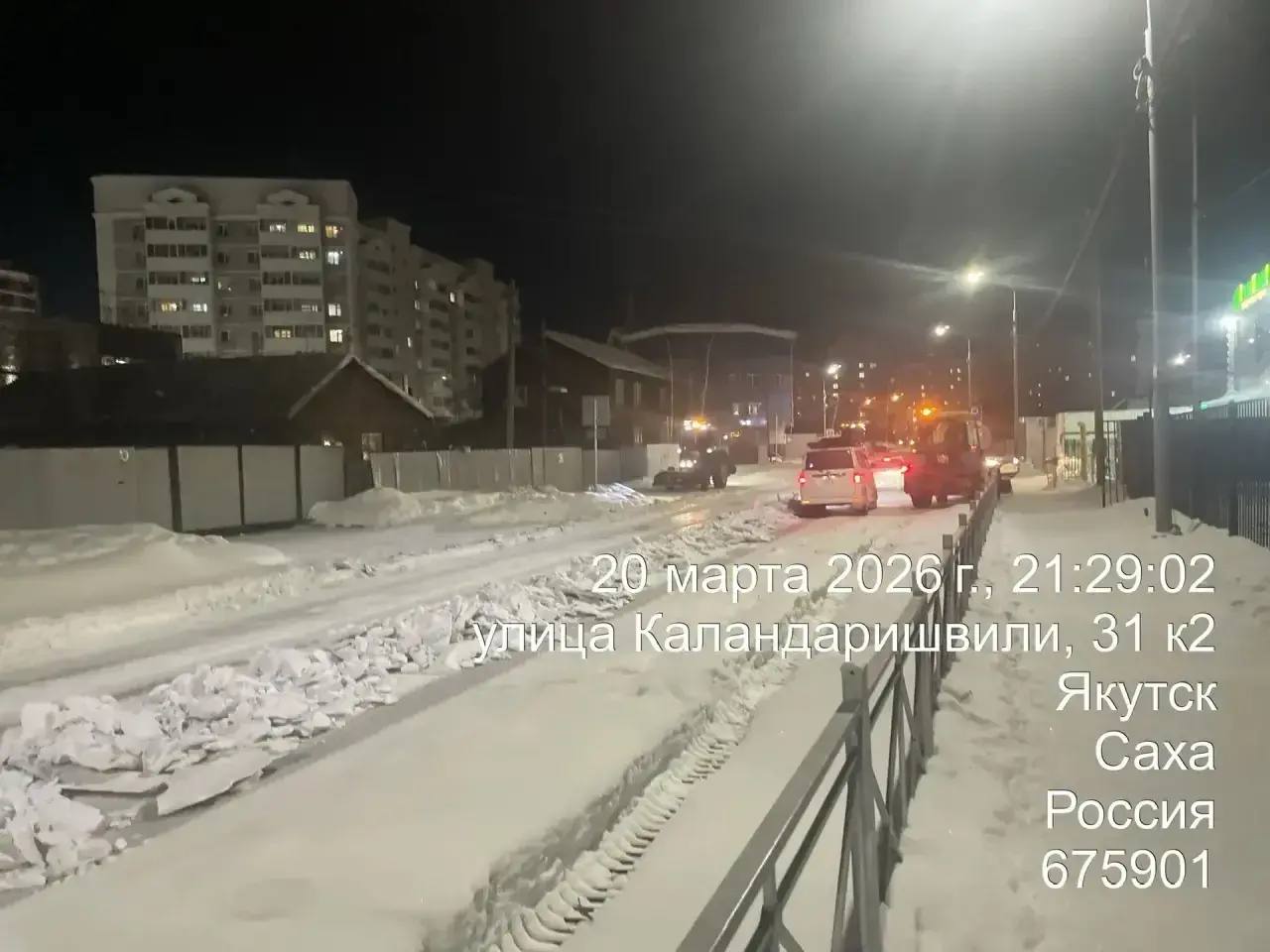 Подготовка к вывозу снега по ул. Маяковского Подготовка к вывозу снега по ул. Маяковского