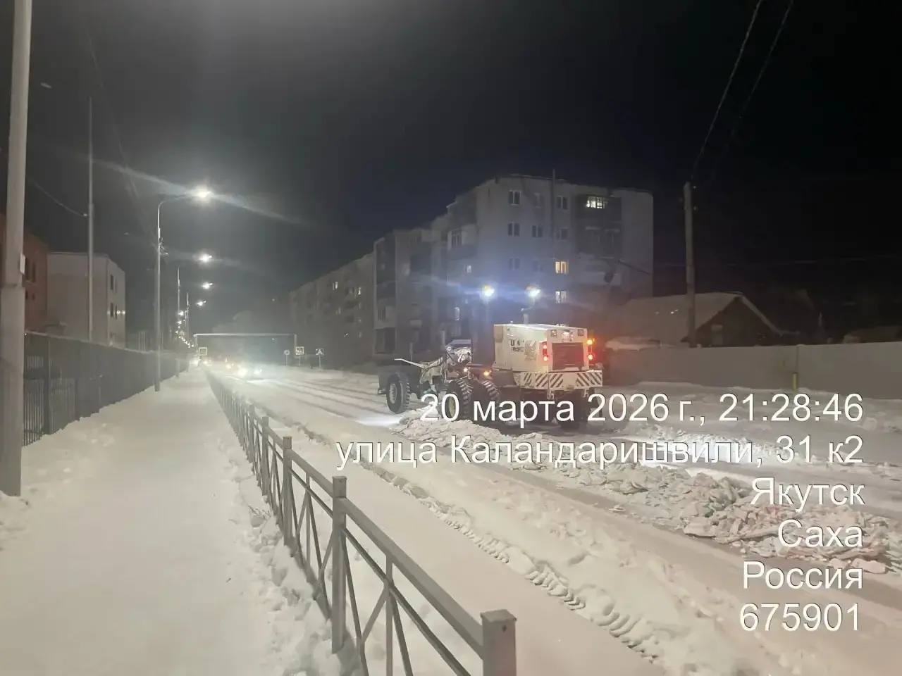 Подготовка к вывозу снега по ул. Маяковского Подготовка к вывозу снега по ул. Маяковского