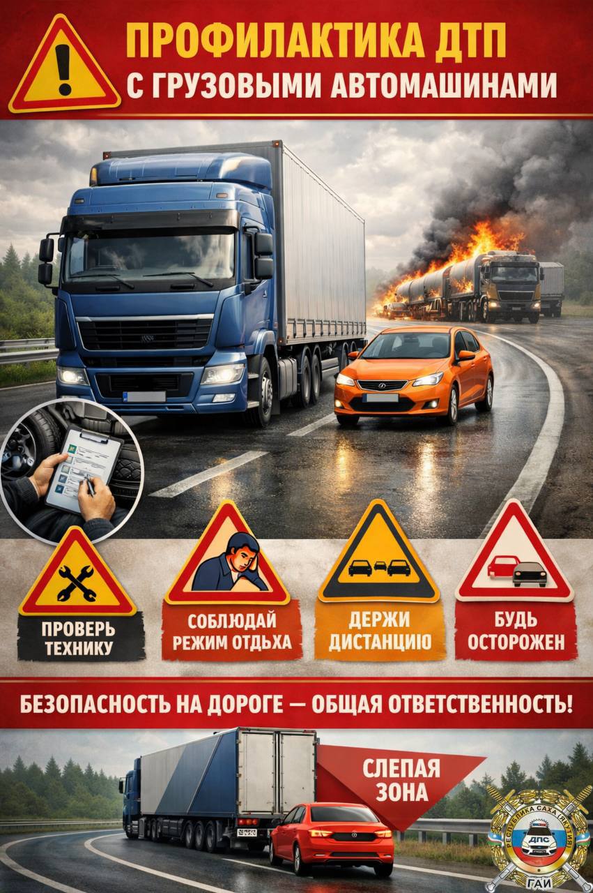 Профилактика ДТП с участием грузового транспорта - ответственность каждого водителя