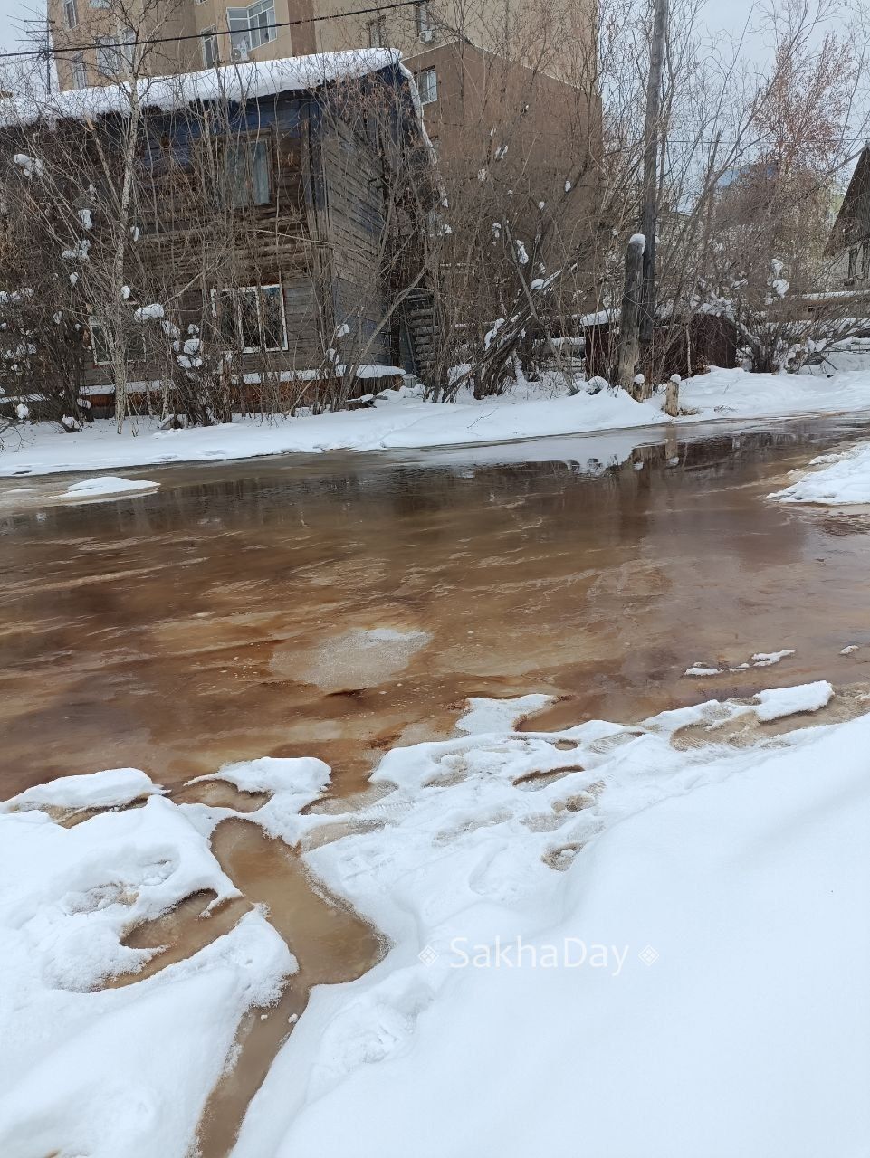 Хабарова 54 , две недели из под дома текла канализация Хабарова 54 , две недели из под дома текла канализация