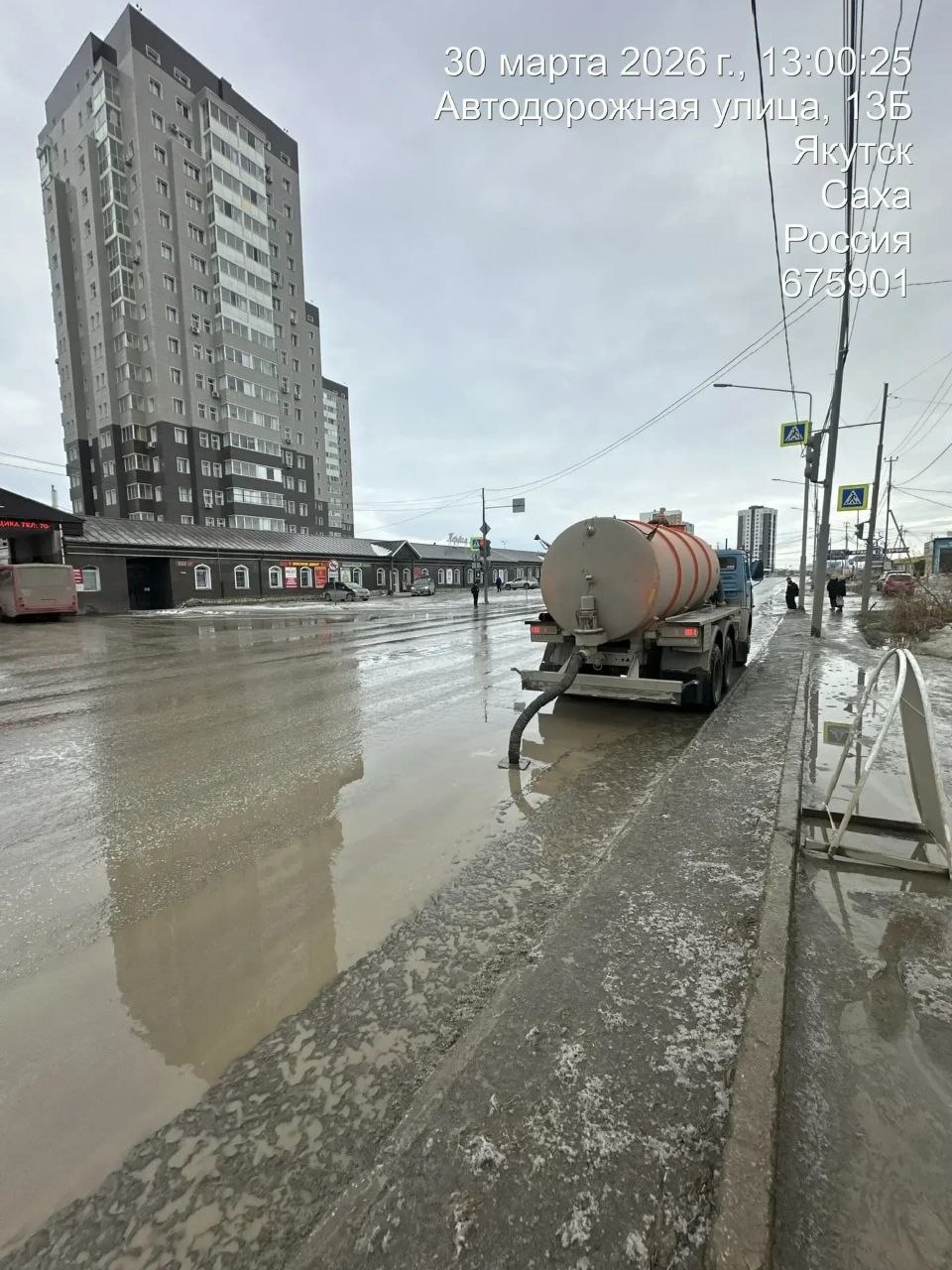В Якутске усилили откачку талых вод