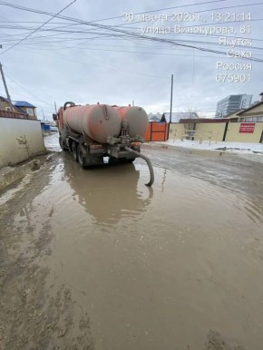 В Сайсарском округе в усиленном режиме ведётся откачка талых вод