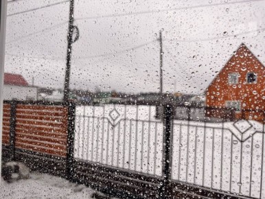 В Нюрбе утром прошёл дождь