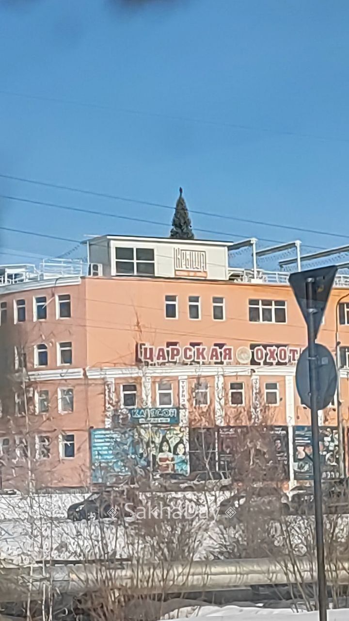 Вот почему зима не уходит из города))) ещё новый год празднуют)))