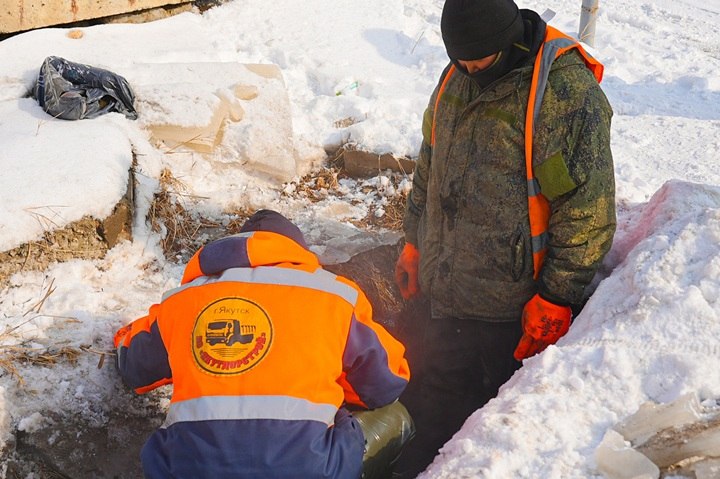 Систему ливневок готовят к таянию снега в Якутске