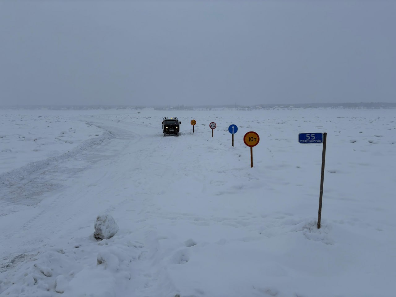 Снижена грузоподъемность на трех региональных автозимниках