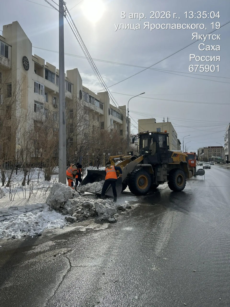 Погрузка снега, ул. Ярославского Погрузка снега, ул. Ярославского