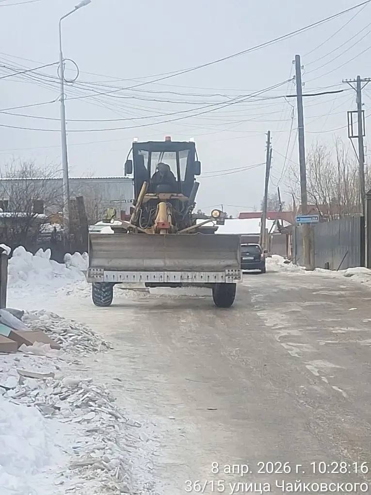 Грейдирование проезжей части, ул Гимеинская Грейдирование проезжей части, ул Гимеинская