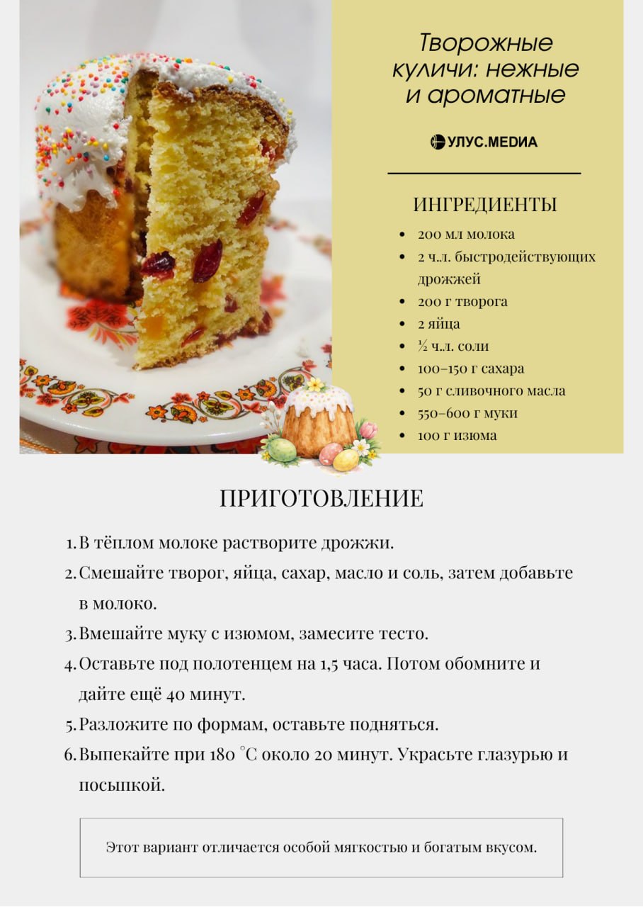 Пасхальный кулич: 4 простых рецепта, которые точно получатся в домашних условиях Пасхальный кулич: 4 простых рецепта, которые точно получатся в домашних условиях