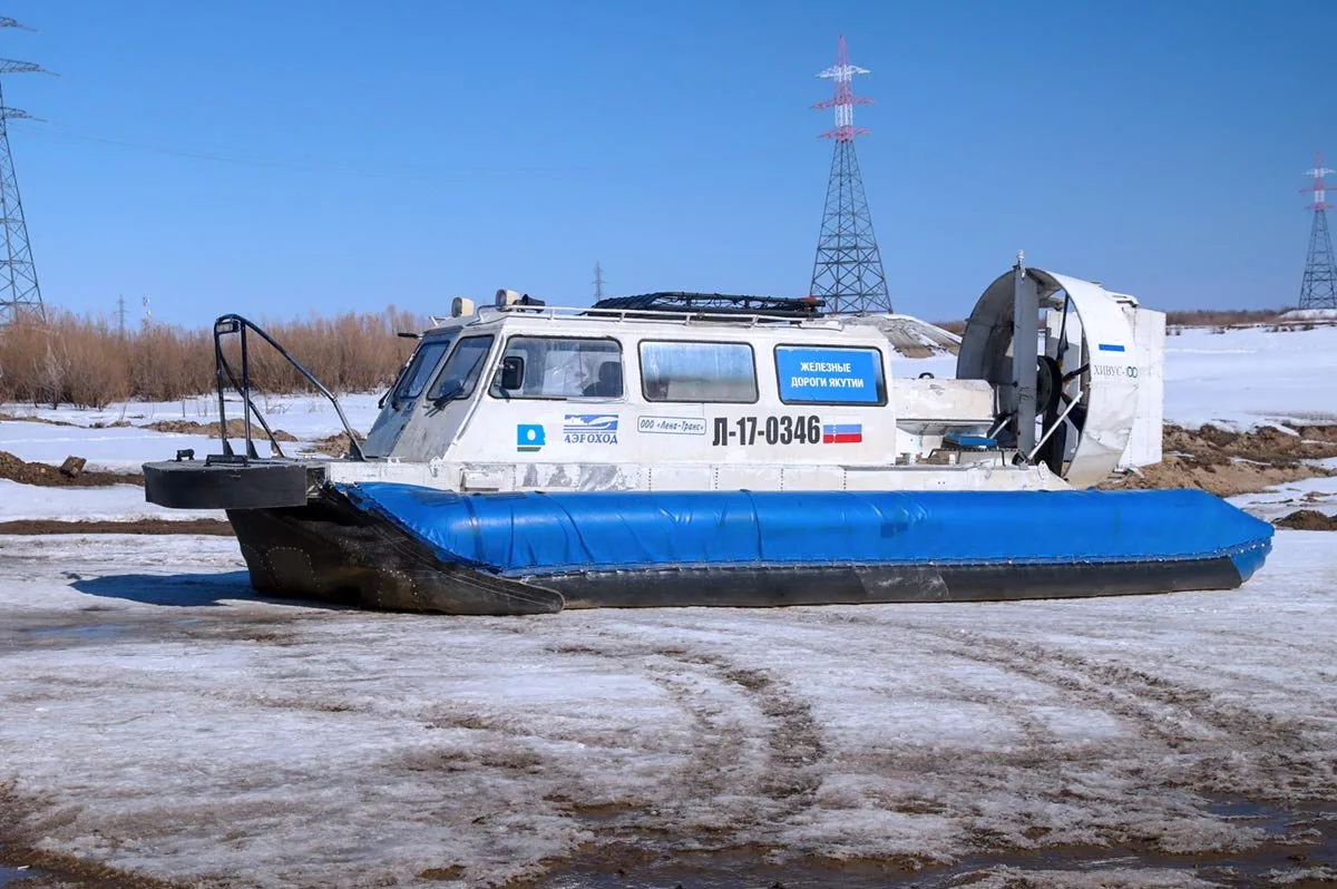 С 16 апреля трансфер пассажиров поезда через реку Лена будет выполняться судами на воздушной подушке