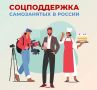 Самозанятые граждане, применяющие налог на профессиональный доход, могут рассчитывать на комплексную социальную поддержку СФР, в том числе: