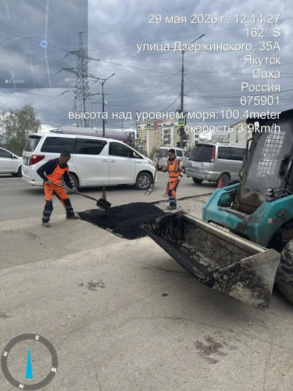 Кадры сегодняшних работ в рамках ямочного ремонта Кадры сегодняшних работ в рамках ямочного ремонта