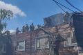 В Горном районе полностью сгорел восьмиквартирный жилой дом