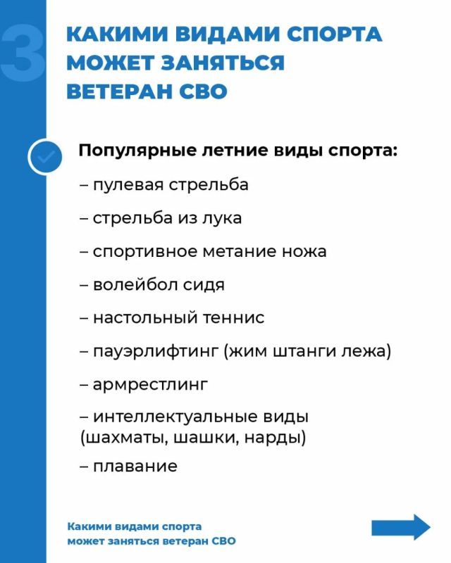 Инструкция: как ветерану СВО начать заниматься спортом при поддержке фонда «Защитники Отечества» Инструкция: как ветерану СВО начать заниматься спортом при поддержке фонда «Защитники Отечества»