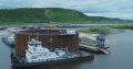 Для Ленского моста вывели в русло второй коффердам