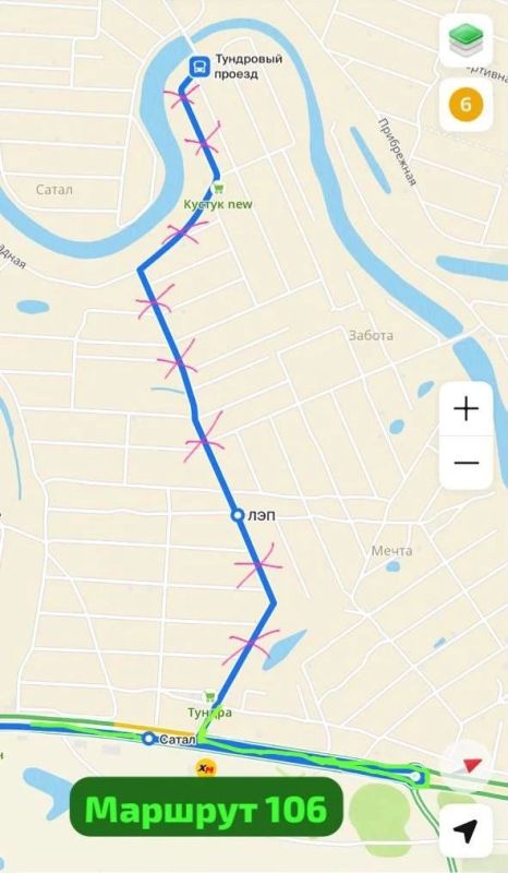 Схемы движения автобусов №106 и 124 временно изменены в Якутске