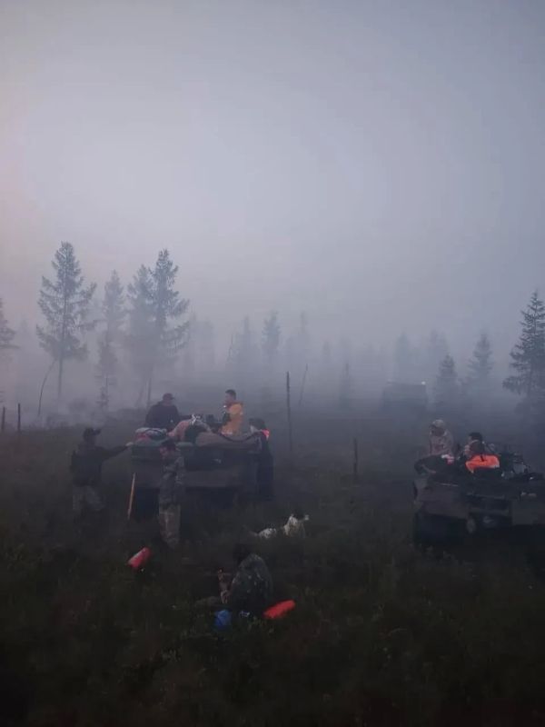 Тушение лесного пожара в с. Эйик ведется в усиленном режиме Тушение лесного пожара в с. Эйик ведется в усиленном режиме