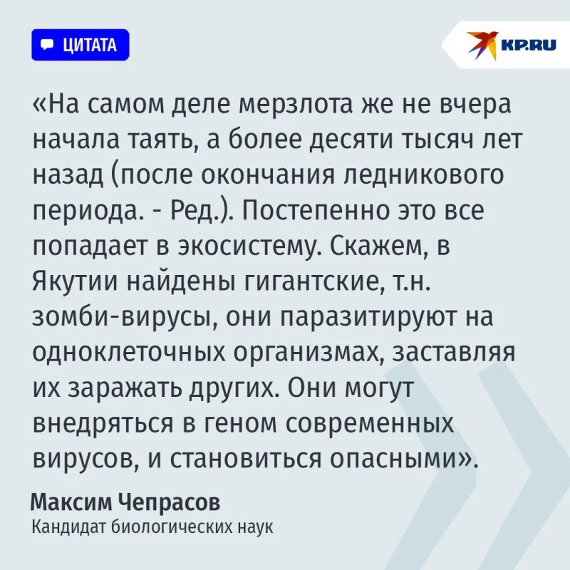 Гигантские вирусы и черви, ожившие через 40 тысяч лет: что скрывает вечная мерзлота Гигантские вирусы и черви, ожившие через 40 тысяч лет: что скрывает вечная мерзлота