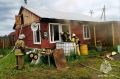 На улице Цветочной в Покровске загорелся жилой дом