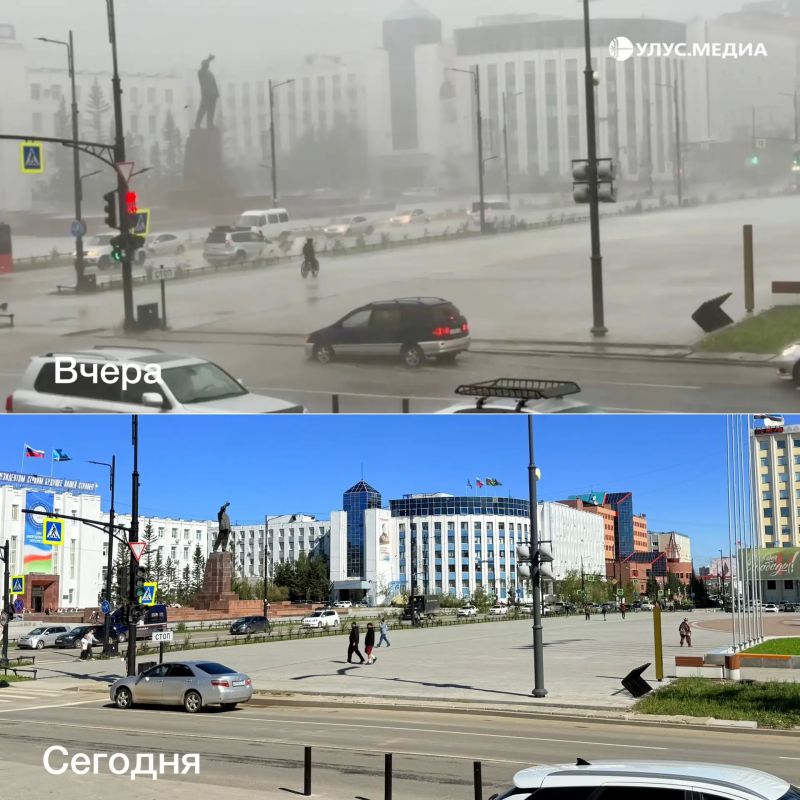/ Якутск спустя несколько часов после непогоды / Якутск спустя несколько часов после непогоды