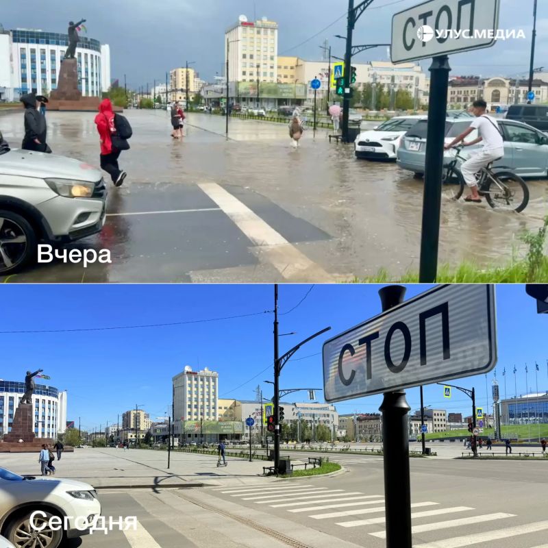 / Якутск спустя несколько часов после непогоды / Якутск спустя несколько часов после непогоды