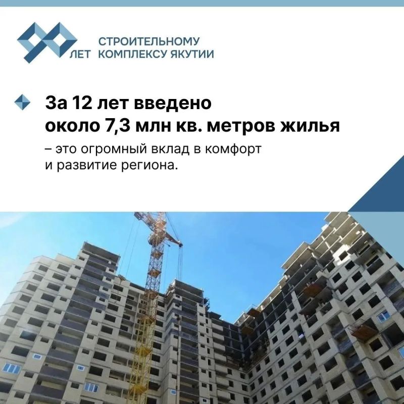 Строительный комплекс Якутии отмечает свое 90-летие! Строительный комплекс Якутии отмечает свое 90-летие!