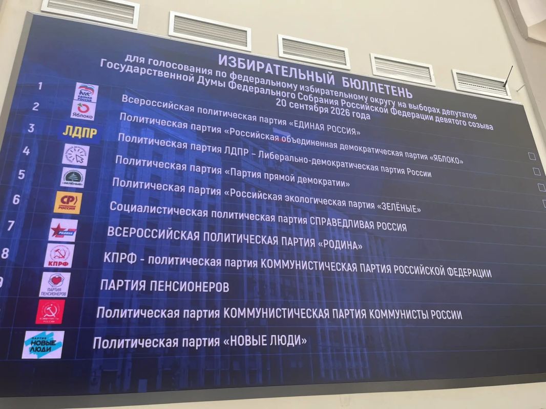 ЦИК провела жеребьевку позиций, которые партии займут в бюллетене для голосования на выборах в Госдуму РФ ЦИК провела жеребьевку позиций, которые партии займут в бюллетене для голосования на выборах в Госдуму РФ