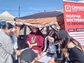 Обстановка на площади дружбы, где идет Единый день подачи документов в техникумы и колледжи