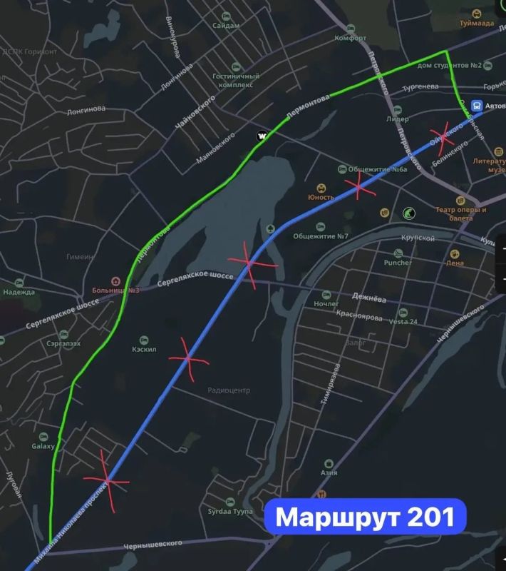 На проспекте Михаила Николаева в Якутске с 10 по 17 августа будет прекращено движение транспорта на участке пересечения с Сергеляхским шоссе и улицей Дежнева На проспекте Михаила Николаева в Якутске с 10 по 17 августа будет прекращено движение транспорта на участке пересечения с Сергеляхским шоссе и улицей Дежнева