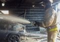 В Сунтаре загорелся автомобиль УАЗ
