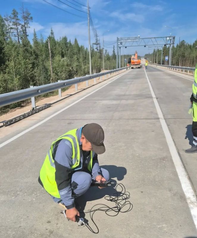 В Якутии на региональной автодороге «Мухтуя» завершили устройство АПВГК В Якутии на региональной автодороге «Мухтуя» завершили устройство АПВГК