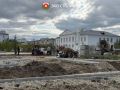 Фотофакт: в Якутске продолжается ремонт сквера им. Юрия Гагарина