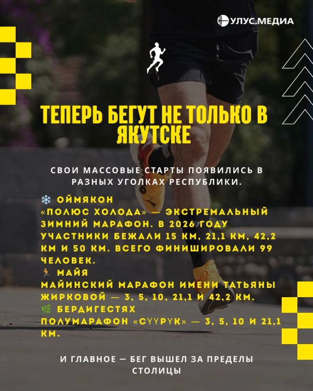 От одного полумарафона до десятков стартов: беговой бум в Якутии От одного полумарафона до десятков стартов: беговой бум в Якутии