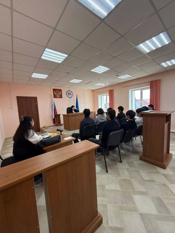 Мировой судья судебного участка N 23 Нюрбинского района Республики Саха (Якутия) Ефремова М.Я. встретилась со студентами ГБПОУ РС(Я) "Нюрбинский техникум", чтобы рассказать о профессии мирового судьи, а также о юридической...