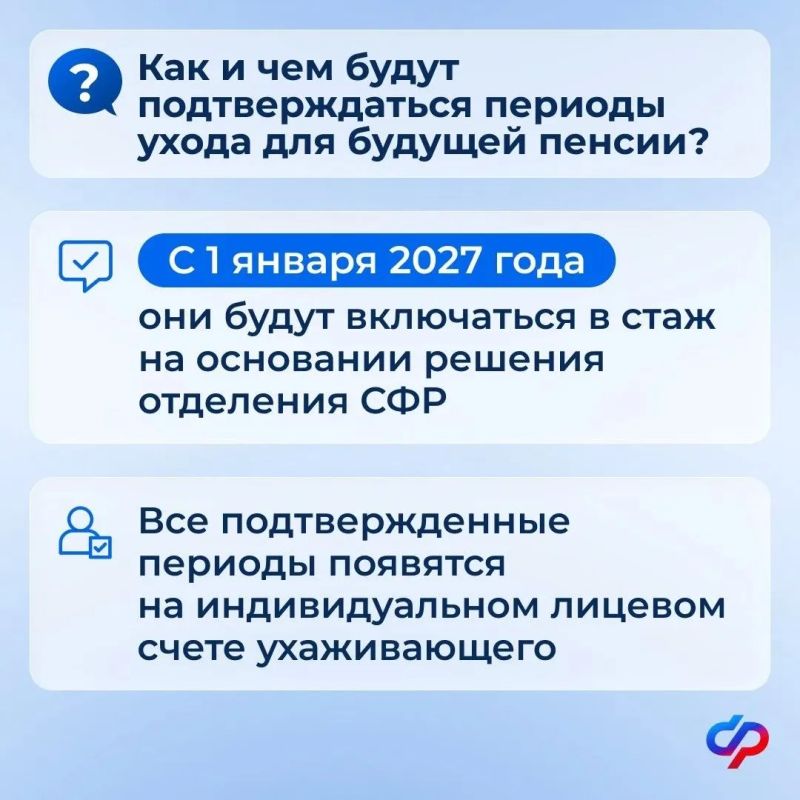 С 1 января 2027 года уход за нетрудоспособными будет подтверждаться по-новому С 1 января 2027 года уход за нетрудоспособными будет подтверждаться по-новому