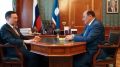 Глава Якутии Айсен Николаев провел рабочую встречу с президентом Академии наук республики Леонидом Владимировым