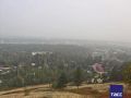 Задымленность из-за лесных пожаров в Якутске