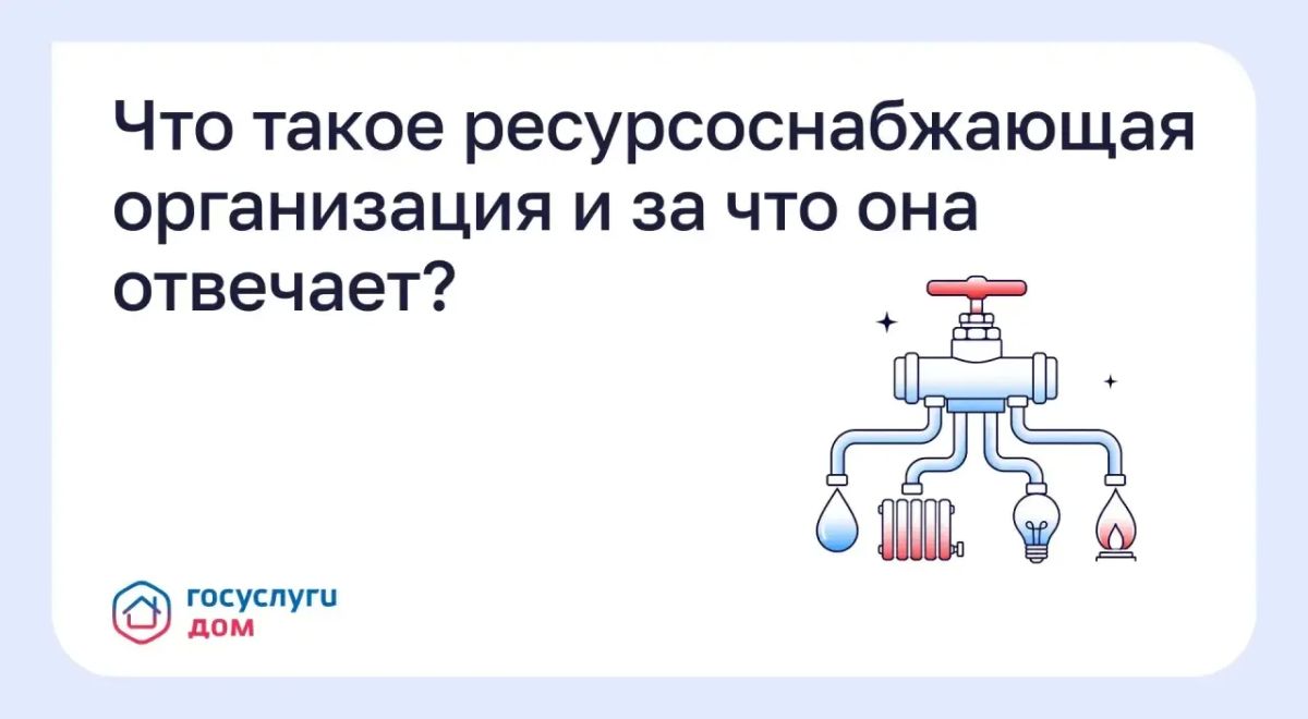 Что такое ресурсоснабжающая организация и за что она отвечает?