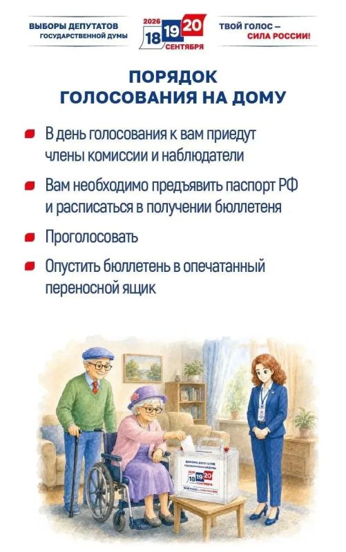 Голосование на дому: кто имеет право и как успеть подать заявление Голосование на дому: кто имеет право и как успеть подать заявление