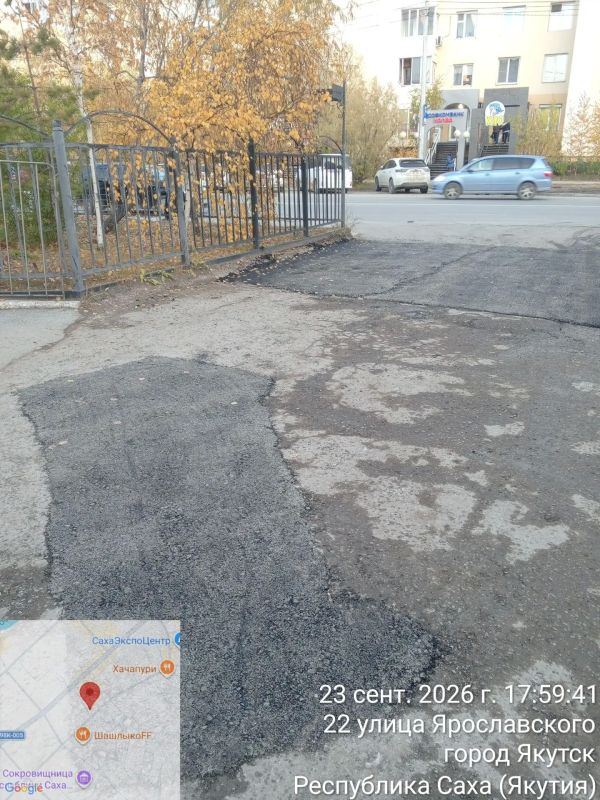Управа провела ямочные работы на переулке Антонова и Пояркова, 20/1
