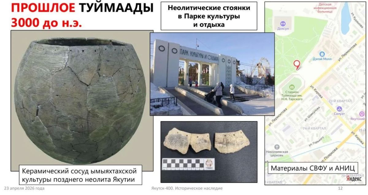 Где в Якутске находили останки прошлого города и долины Туймаада Где в Якутске находили останки прошлого города и долины Туймаада