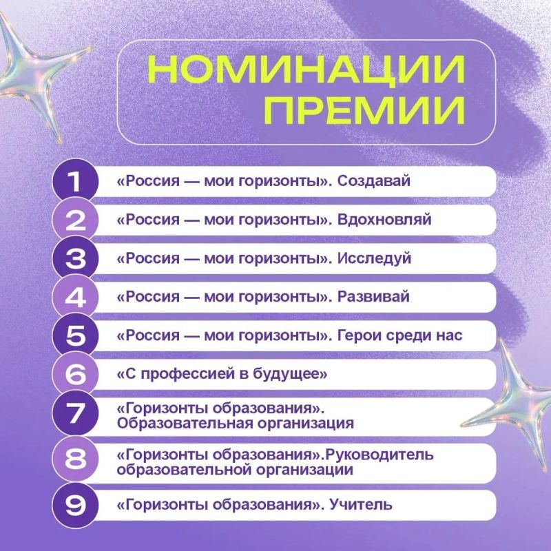 Церемония вручения премии «Россия — мои горизонты» уже завтра Церемония вручения премии «Россия — мои горизонты» уже завтра