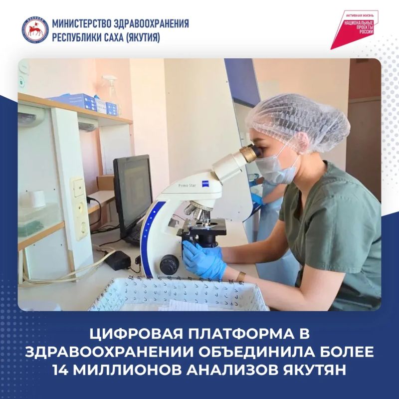 Цифровая платформа в здравоохранении объединила более 14 миллионов анализов якутян