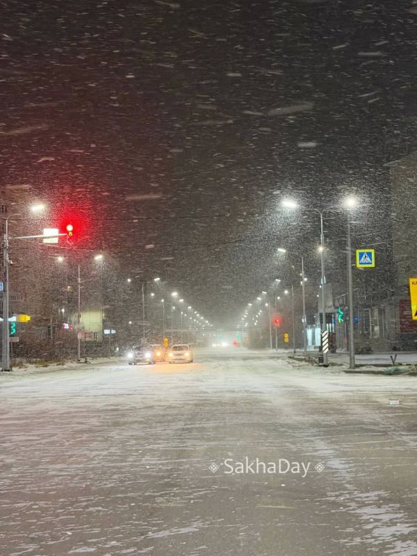 Снегопад в Якутске. #дляsakhaday Снегопад в Якутске. #дляsakhaday