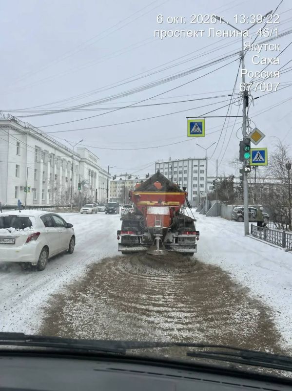 Работы по подсыпке центральных улиц Работы по подсыпке центральных улиц