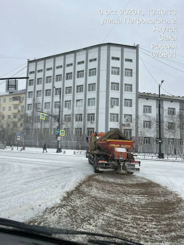 Работы по подсыпке центральных улиц Работы по подсыпке центральных улиц