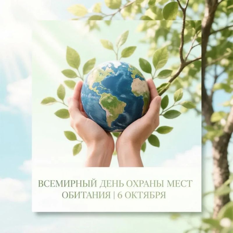 #Этотденьвкалендаре. 6 октября – Всемирный день охраны мест обитания