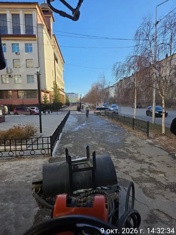 Уборка тротуаров в Губинском округе проводится силами подрядной организации