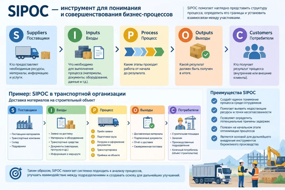 SIPOC: инструмент для понимания и совершенствования бизнес-процессов